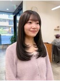 【Ami】オリーブグレージュ×レイヤーカット