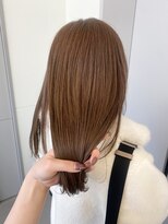 ローレンアオ(LOREN AO)&nbsp;着物ヘア/大人ガーリー/ブラウンカラー/似合わせカット/ベージュ