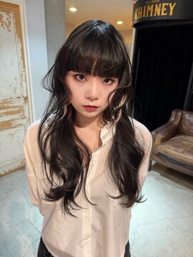 ノラ ヘアーサロン(NORA HAIR SALON) ステップカット黒髪ロング