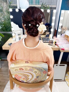 美容堂 お母様ヘアメイク　ママヘアメイク　七五三　訪問着着付け