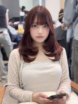 ジュネス 奈良橿原(Jeunesse) ミディアムレイヤー×ワインレッド【奈良】【橿原】