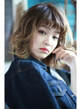 ラべリー 池袋(LOVELEY) ゆるウェーブボブ   ゆるふわ