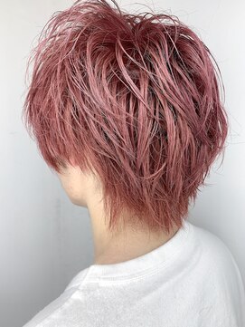 ヴェルダ 池袋店(verda) ソフトツーブロック×コーラルクリアピンク