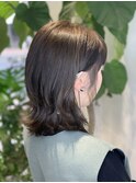 有村架純さん風ミディアム☆スモーキーベージュ