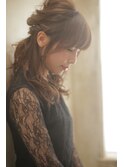 クラシカルルーズハーフアップ