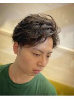 ルフトナカウチ(LUFT nakauchi)&nbsp;スパイラルパーマ ツーブロックマッシュ