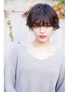 オースティン 門前仲町(AUSTIN) 大人かわいい前髪セシルカットココアブラウンフリンジウェーブ