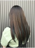 インナーカラー×ブルー