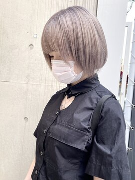 ディア(.eer) 秋のグージュ◎ハイトーンショートボブ/wカラー/ダブルカラー