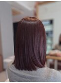美髪　髪質改善酸熱トリートメントダブル+ホリスティックカラー