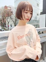 ロンドワン 三宮元町(Lond one)&nbsp;小顔★ショート/ボブ/前髪カット/ブリーチなし×グレーベージュ