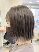 キロ 平岸店(KIRO) 【ブリーチグレージュボブ】