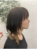 ウルフ+インナーカラー