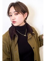 スラップ(SLAP)&nbsp;マッシュショート/大人マッシュショート/ミルクティーカラー