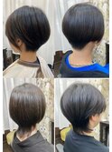 女子ショート　束感ショート　マッシュウルフ　モードヘアも得意