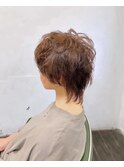 クセ毛風パーマのショートウルフ♪