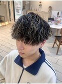 メンズパーマ　前髪下ろし　ツイスパ　横浜