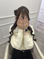 【ヘアメ】お姉さんヘアメ＊編みカチュサイドお団子ヘアメ＊新井