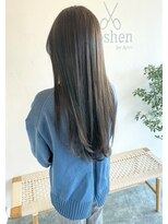 ゴーシェン 稲毛店(Goshen)&nbsp;アッシュオリーブ　スーパーロングヘアー