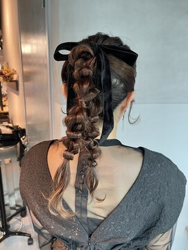シャルムバイケンジ(Charm.by KENJE) 【ダブルポニーテール】結婚式/二次会/同窓会/銀座/有楽町/ヘア