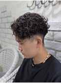 ラルフカール大人メンズパーマ毛流パーマサーフカール