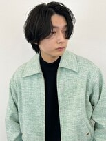 ファルベ(Farbe)&nbsp;スパイキーショートブルーブラックフェザーパーマサーフカール