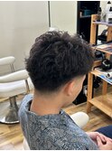 スパイキーショート×テーパーフェード