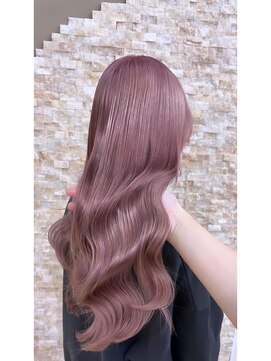 アンククロス 表参道(ANKH CROSS) ブリーチカラー/ピンクベージュ/ロングレイヤー