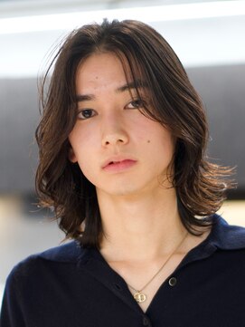 アンサー 渋谷(ANSWER) メンズミディアム　メンズボブ　毛流れスパイラル