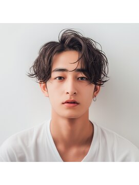 エフフォーユアヘアー 北方店(F for your hair) センタ―パート×シャドウパーマ