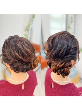 W’d BELL品川駅前店 ヘアセット/ヘアメイク/ヘアアレンジ/着付け専門店 サイドアップ