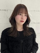 ヨーク(YOKE) 【YOKE】レイヤーカットくびれヘアダブルカラーヘーゼルブラウン