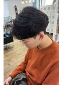 ニュアンスパーマ20代30代40代メンズカットフェザーショート