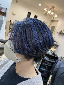 ラボヌール(Ra Bonheur) 「透けるネイビーショート