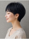 マッシュショート×ダークブルー