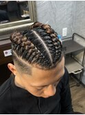 コーンロウ(2本)
