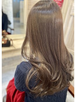 スイッチヘアー ティエス(SWITCH HAIR T.ES)の写真/透明感ブラウンで叶える艶髪カラー♪上品で柔らかな印象に☆