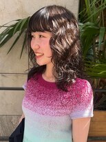 ナリー 河原町(Nary)&nbsp;ミディアムパーマ×くすみベージュカラー