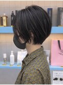 【c14】髪質改善ショートボブハイライト白髪ぼかしヘアセット