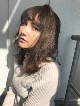 スー 渋谷(suu) 【SUN】厚めバンググレージュカラー