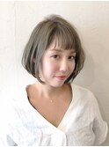 グレージュショート