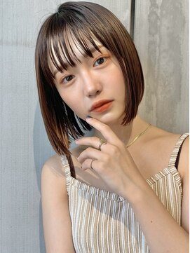 ロンプ(romp) オイルだけで決まるさらっとストレートボブ【romp】【Satoru】