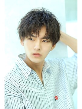 リップス 表参道店(LIPPS) ルーズなパーマ 【ルーズコンママッシュ】2ブロック 刈り上げ