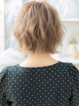 カバーヘア 上尾西口店(COVER HAIR) ■ハイトーンカラー小顔くせ毛風ボブルフ309★上尾10代20代30代!