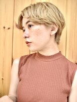 ブゾン(buZon)&nbsp;【buZonブゾン】ショートマッシュ×ブロンドベージュ