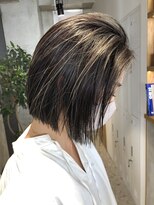 ルーフ 町田店(LUFE) 極細highlight color × 切りっぱなしbob 担当maho