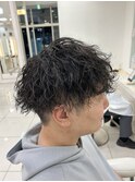 波巻きスパイラルパーマシャドウパーマツイストスパイラルパーマ