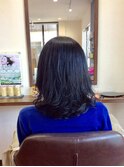 毛先ウェーブパーマ