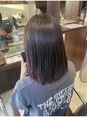 ラベンダーベージュ×バイオレットピンクのインナーカラー