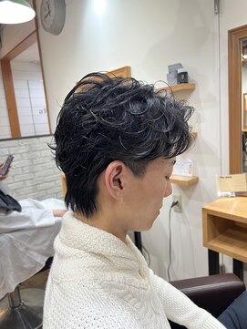 アリエッタ(aRietta) 20代モテセンターパートウルフニュアンスパーマ